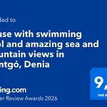 Feriehus House With Swimming Pool And Amazing Sea And Mountain Views In Montgo, *
