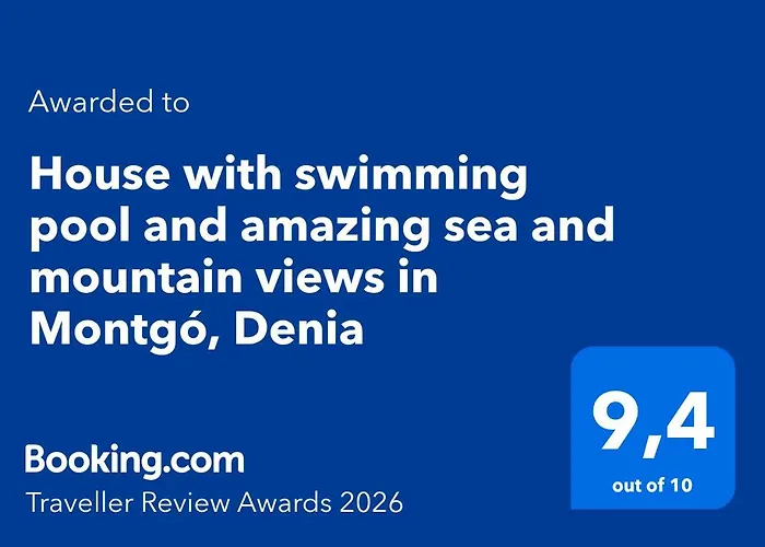 別荘 House With Swimming Pool And Amazing Sea And Mountain Views In Montgo, *